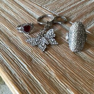 Silver Rhinestone Jewelry Set